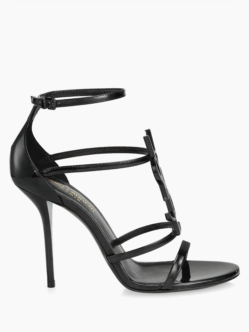 YSL Saint Laurent Cassandra Leather Sandals Black Women’s EU 38.5/US 8.5